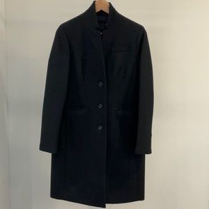 J. Crew Regent Wool Topcoat in Black GENTLY USED